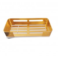 ΣΠΟΓΓΟΘΗΚΗ ΜΠΑΝΙΟΥ WARM BRUSHED GOLD ΣΑΤΙΝΕ ΟΡΘΟΓΩΝΙΑ ΜΟΝΗ